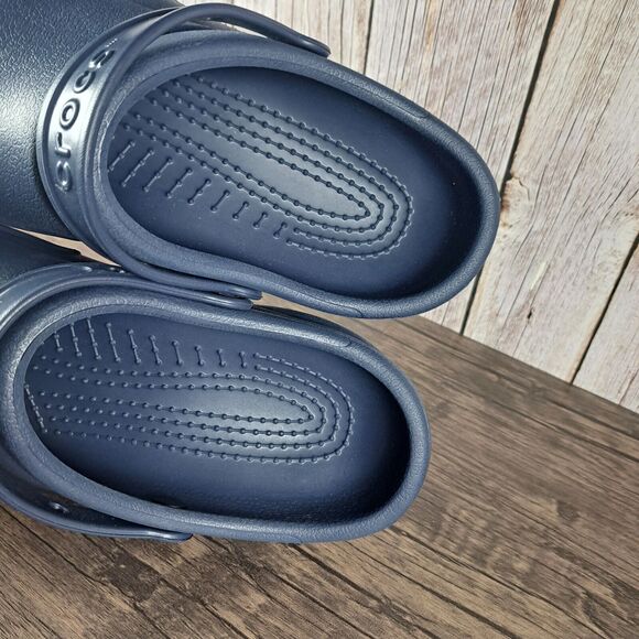 Crocs Bistro Work Slip On Clog Men's Sz 12 Navy (NWOB) - Picture 7 of 9
